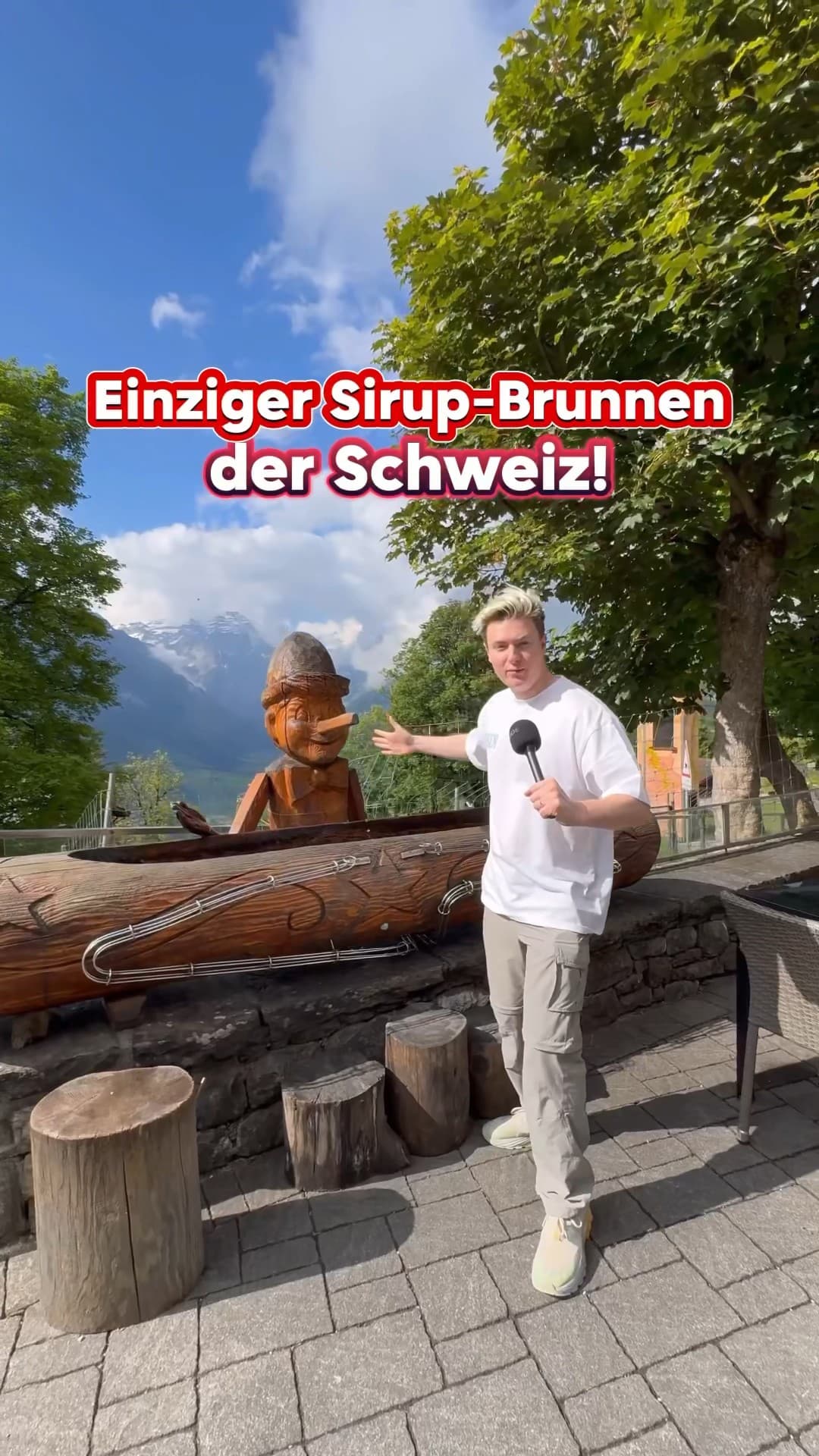 Sirup-Brunnen im Märchenhotel Braunwald