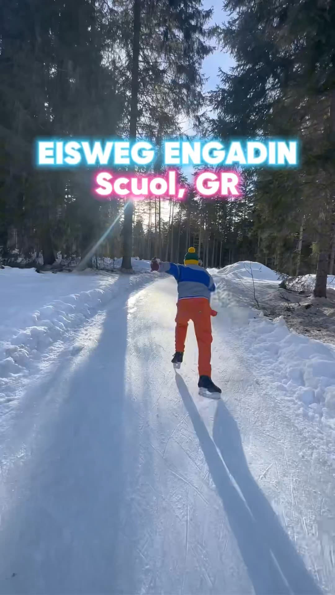 Eisweg Engadin