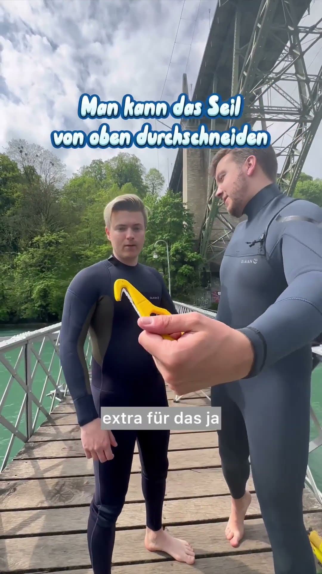 Bungee-Surfen auf der Aare